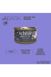 Schesir After Dark Pate Tavuk Etli Ve Ördek Etli Tahılsız Yetişkin Kedi Konservesi 80 gr - Thumbnail