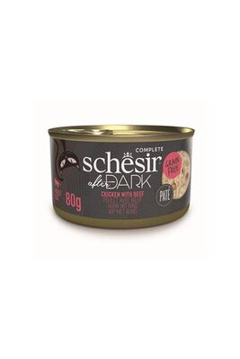 Schesir - Schesir After Dark Pate Tavuk Etli Ve Sığır Etli Tahılsız Yetişkin Kedi Konservesi 80 gr
