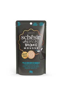 Schesir - Schesir After Dark Pouch Tavuklu Ve Bıldırcın Yumurtalı Tahılsız Yetişkin Kedi Konservesi 80 gr