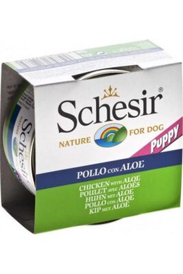 Schesir - Schesir Aloe Tavuk Fileto Yavru Köpek Konservesi 150 Gr