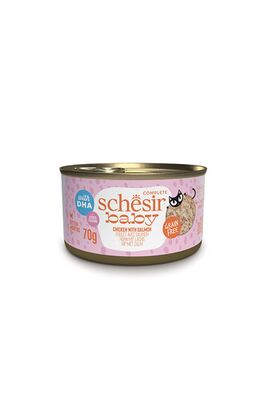Schesir - Schesir Babycat Tavuklu Ve Somon Balıklı Tahılsız Yavru Kedi Konservesi 70 gr