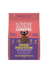 Schesir Born Carnivore Tavuklu Somonlu ve Ringa Balıklı Tahılsız Kedi Maması 1,25 Kg - Thumbnail