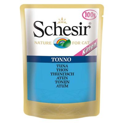 Schesir - Schesir Jelly Ton Balıklı Pouch Yavru Kedi Konservesi 100 Gr