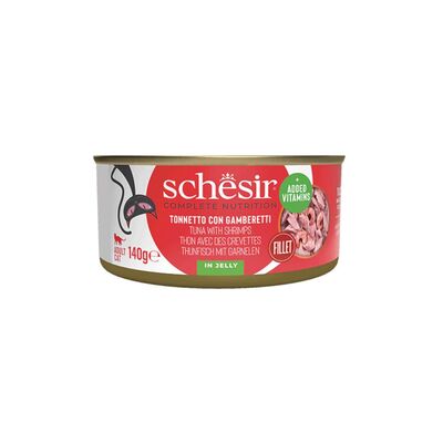 Schesir - Schesir Jöle İçinde Ton Balığı İle Karidesli Yetişkin Kedi Konservesi 140gr
