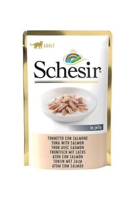 Schesir - Schesir Pouch Ton Balıklı Ve Somonlu Yetişkin Kedi Konservesi 85 Gr