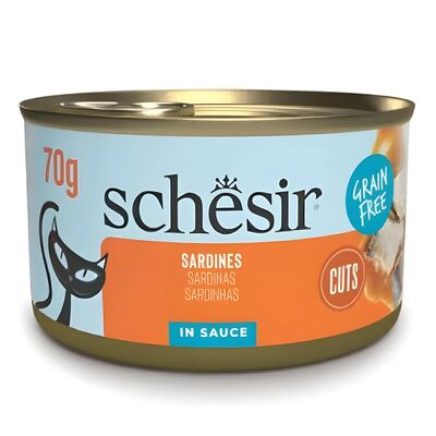 Schesir - Schesir Sos İçinde Sardalyalı Kedi Konserve Maması 70gr