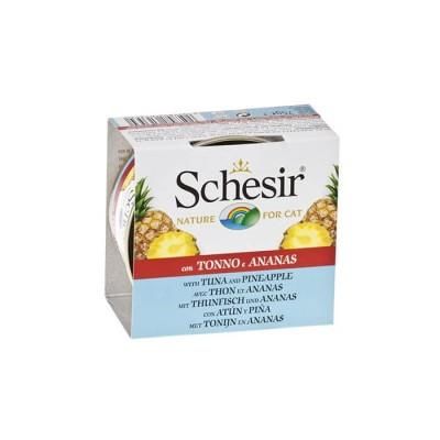 Schesir - Schesir Ton Balıklı Ve Ananaslı Kedi Konservesi 75 gr