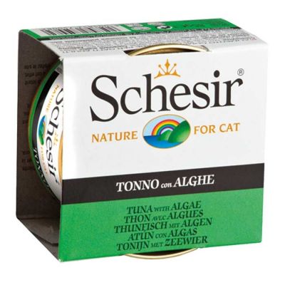 Schesir - Schesir Ton Balıklı ve Yosunlu Jöleli Kedi Konservesi 85 Gr