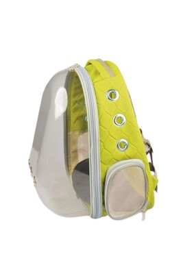 Glipet - Şeffaf Astronot Kedi Köpek Taşıma Çantası 42X22X33 Cm Ecose Yeşil