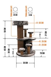 Seul Tırmalamalı Kedi Evi - Thumbnail