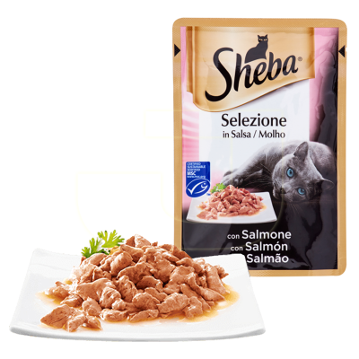 Sheba - Sheba Konserve Kedi Maması Somonlu 85 gr