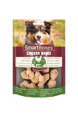 SmartBones - Smart Bones Tavuklu Mini Kemik Köpek Ödülü 8 Parça 28 Gr