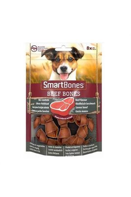 SmartBones - SmartBones Sığır Etli Mini Düğüm Kemik Köpek Ödülü 8'li 128 gr
