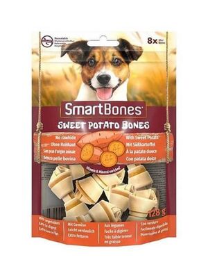 SmartBones - SmartBones Tavuk Ve Tatlı Patatesli Mini Düğüm Kemik Köpek Ödülü 128 gr