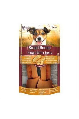 SmartBones - SmartBones Tavuklu Fıstık Ezmeli Medium Düğüm Kemik Köpek Ödülü 2'li 158 Gr