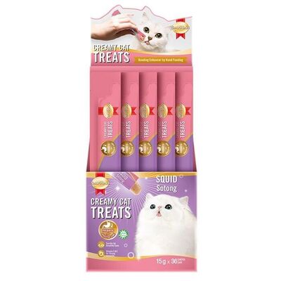 SmartHeart - SmartHeart Kalamarlı Krema Kedi Ödül Maması 15gr 36'lı