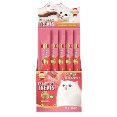 SmartHeart - SmartHeart Somonlu Krema Kedi Ödülü 36 adet x 15 gr