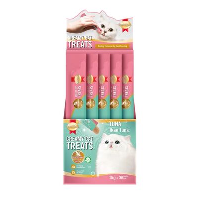 SmartHeart - SmartHeart Ton Balıklı Krema Kedi Ödül Maması 15gr (36'lı)