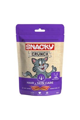 Snacky - Snacky Kedi Crunch Ödül Hair-skin Tavuklu 60 Gr
