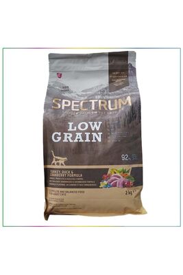 Spectrum - Spectrum Low Grain Hindi Ördek Ve Yaban Mersinli Yetişkin Kedi Maması 2 kg