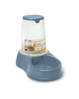 Stefanplast - Stefanplast Kedi Ve Köpek Mama Kabı 6.5 lt Mavi 45.5 x 26 x 36.5 cm