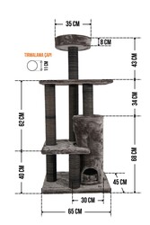 Stockholm Tırmalamalı Kedi Evi - Thumbnail
