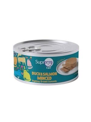  - Supreme Cat Ördekli Somonlu Kıyılmış Kedi Konservesi 85 Gr