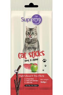 Supreme - Supreme Cat Sığır Etli Ve Elmalı Ödül Çubuk 3x5 Gr