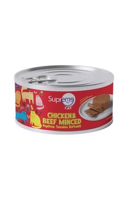 Supreme Dog - Supreme Cat Tavuklu Ve Biftekli Kıyılmış Kedi Konservesi 85 Gr