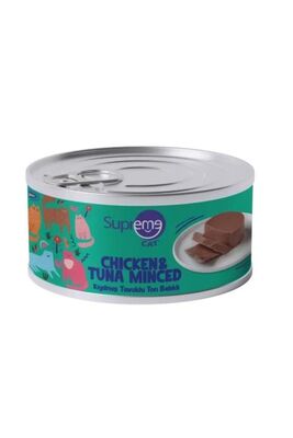 Supreme - Supreme Cat Tavuklu Ve Tonlu Kıyılmış Kedi Konservesi 85 Gr