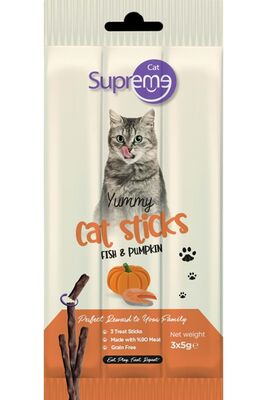 Supreme - Supreme Cat Ton Balıklı Ve Balkabaklı Ödül Çubuk 3x5 Gr