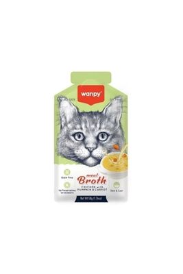 Wanpy - Tavuk Etli Bal Kabaklı Ve Havuçlu Tahılsız Kedi Çorbası 50 gr
