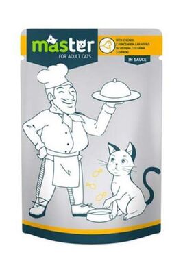 Master - Tavuk Etli Pouch Yaş Kedi Maması 5x 80 Gr