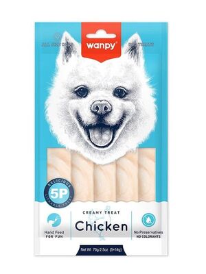 Wanpy - Tavuklu Krema Köpek Ödülü 5x14g