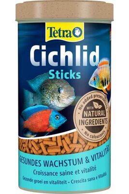 Tetra - Tetra Cichlid Sticks Cichlid Çubuk Balık Yemi - 1LT