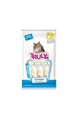 TRULY - Truly Delight Somonlu Ve Morina Balıklı Sıvı Kedi Ödül Maması 14gr (5'li)
