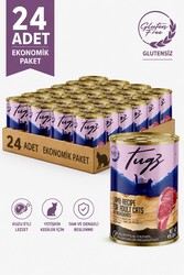 TUGZ Kuzulu Yetişkin Yaş Kedi Maması 400 Gram 24'lü Paket - Thumbnail