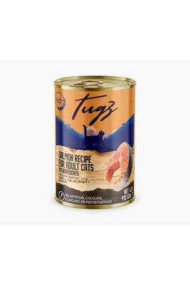 TUGZ - TUGZ Somonlu Yetişkin Yaş Kedi Maması 400 Gram
