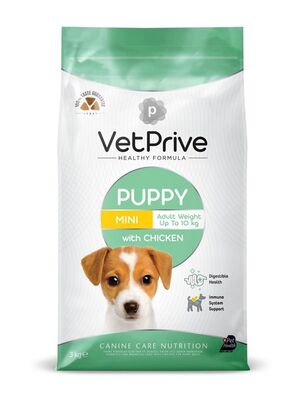 VetPrive - Vet Prive Mini ve Küçük Irk Yavru Köpek Maması Tavuklu 3 Kg