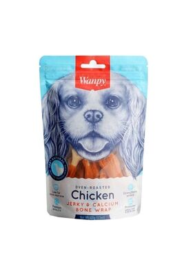 Wanpy - Wanpy Kalsiyumlu Gerçek Tavuk 100 gr Ce-16h Köpek Ödülü