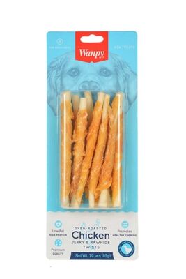 Wanpy - Wanpy Tavuk Sargılı Çiğneme Çubukları Köpek Ödülü 85gr