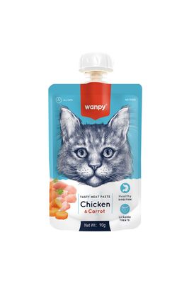 Wanpy - Wanpy Taze Tavuklu&havuçlu Kedi Et Ezmesi 90 Gr