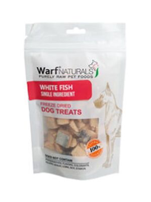 Warf Naturals - Warf Natural Dondurularak Kurutulmuş Köpek Ödülü Balıklı 40 gr