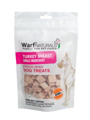 Warf Naturals - Warf Natural Dondurularak Kurutulmuş Köpek Ödülü Hindi Göğsü 40 gr