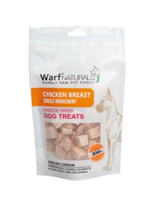 Warf Naturals - Warf Natural Dondurularak Kurutulmuş Köpek Ödülü Tavuk Göğsü 40 gr