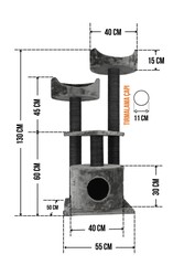 Warsaw Tırmalamalı Kedi Evi - Thumbnail