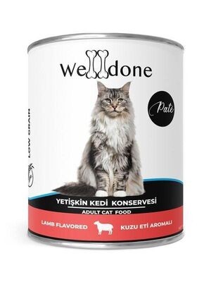 WELLDONE - Welldone Kuzulu Yetişkin Kedi Konservesi 400 gr