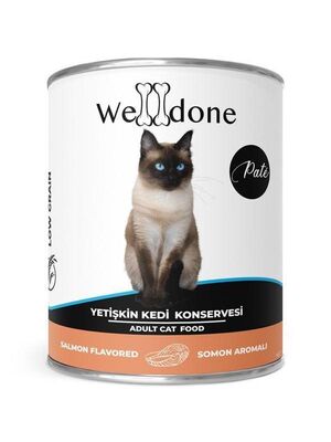 WELLDONE - Welldone Somonlu Yetişkin Kedi Konservesi 400 Gr