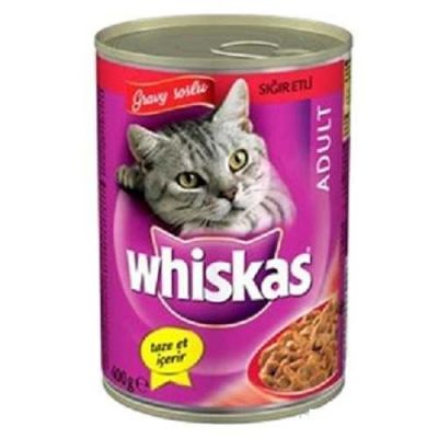 Whiskas - Whiskas Biftekli Konserve Kedi Maması 400 Gr