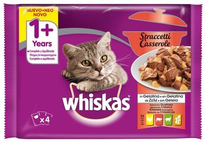 Whiskas - Whiskas Pouch Güveç Eti Çeşitli Yetişkin Kedi Konservesi 85 Gr - 4 ADET